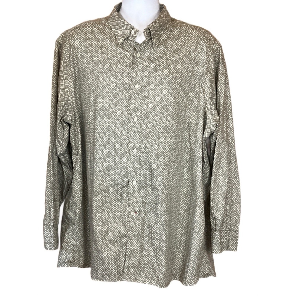 EUC - Cremieux Collection Long Sleeve Striped Shirt   2XL -100% Cotton